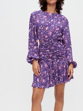 MAJE Dahlia Printed Viscose Dress NWT Size 36/ US S